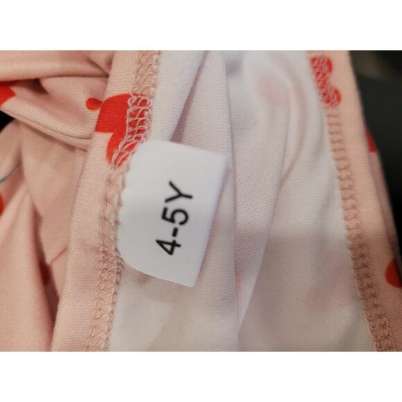 Boutique Toddler Girl Heart Romper One Piece Jumpsuit Pink size‎ 4t-5t #7 - Picture 3 of 3